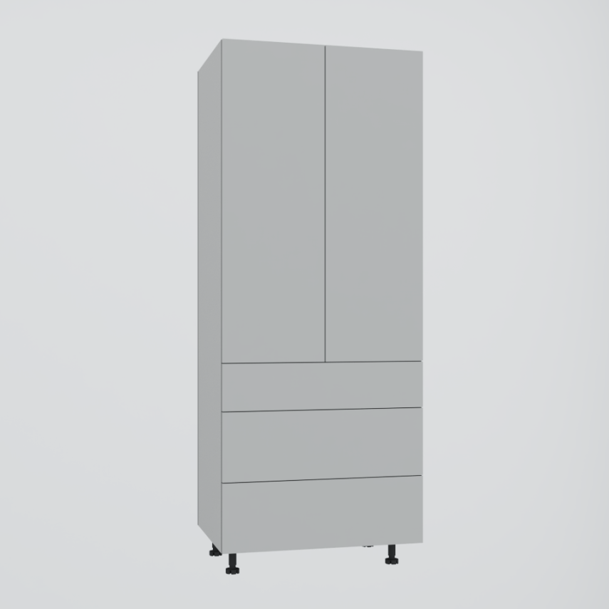 Buffet haut cuisine, armoire de cuisine, 4 portes, 10 niches, 8