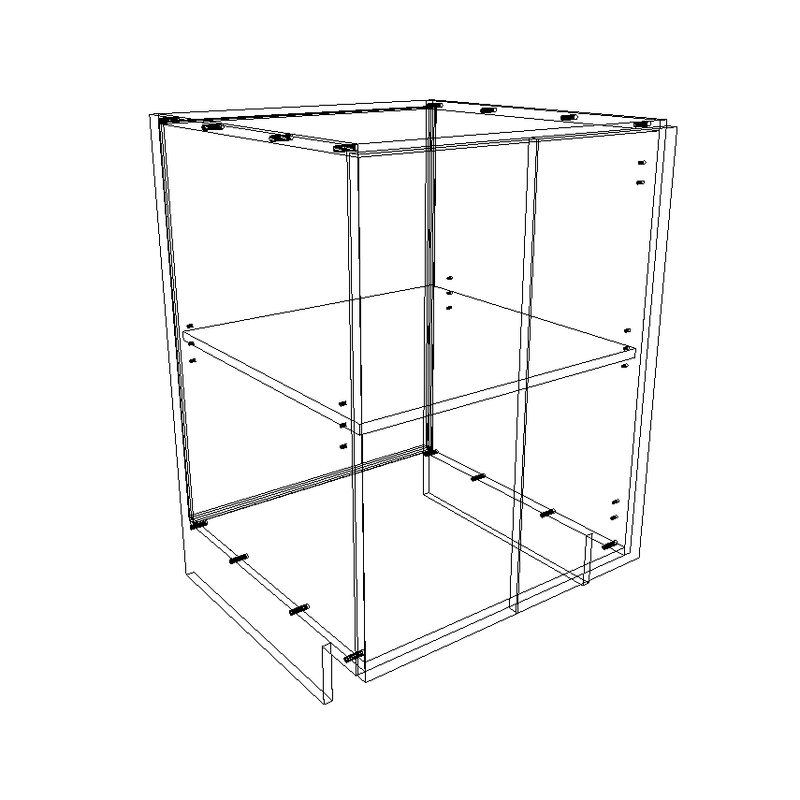 Bas 2 Portes - Vanité - Portes Thermoplastique