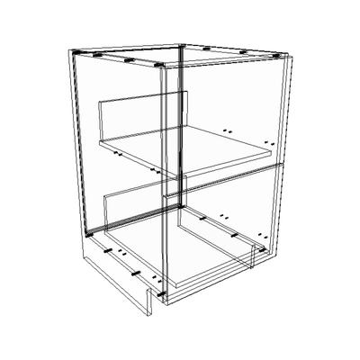 Bottom 2 Drawers - Kitchen - Thermoplastic door