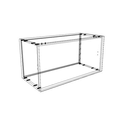 Haut 1 Porte horizontal - Cuisine - Thermoplastique