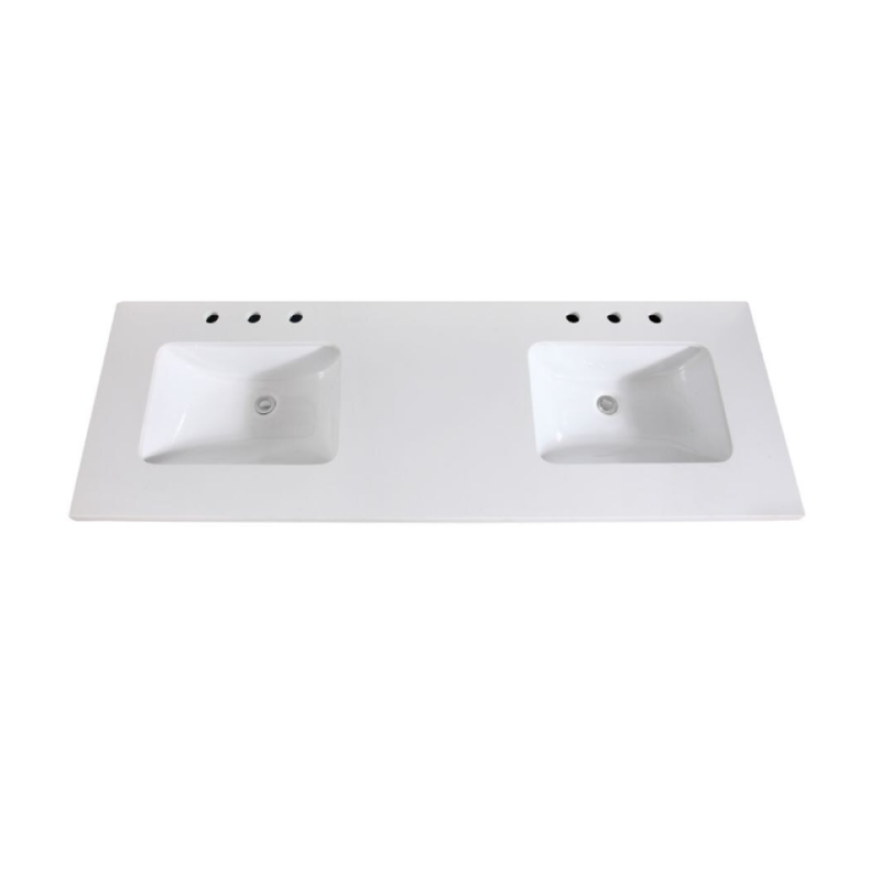 Quartz counter top with 2 sinks - Vanity