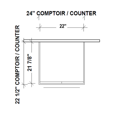 Classic Vanity - 24'' - Thermoplastic