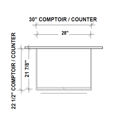 Classic Vanity - 30'' - Thermoplastic