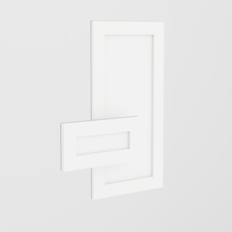Drawer facing and false door - Thermoplastic