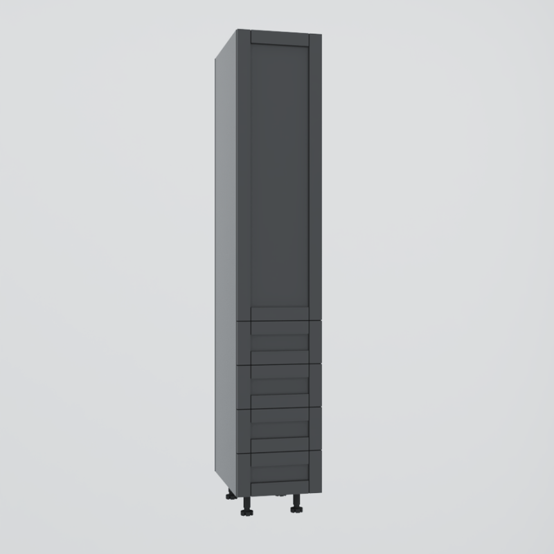 Pantry 1 Door and 4 Drawers - Kitchen - Thermoplastic door