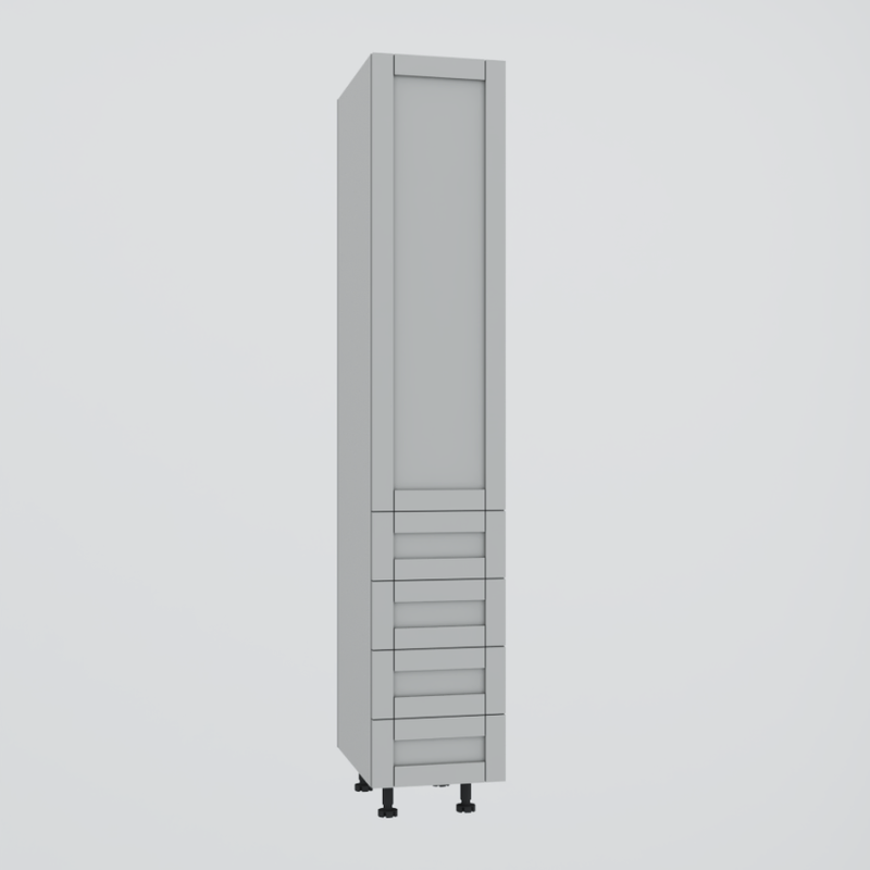 Pantry 1 Door and 4 Drawers - Kitchen - Thermoplastic door