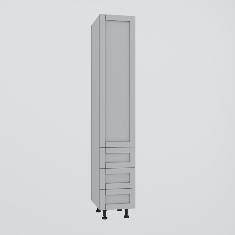 Pantry 1 Door and 3 Drawers - Kitchen - Thermoplastic door