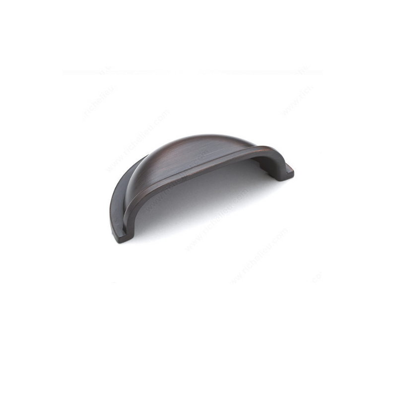 Contemporary metal and aluminum pull handle - 160 MM