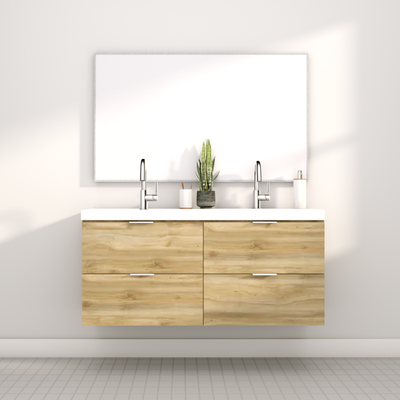 Fusion vanity - 47 1/2'' - Eurolaminate - Newyork sink/counter top in Porcelain included