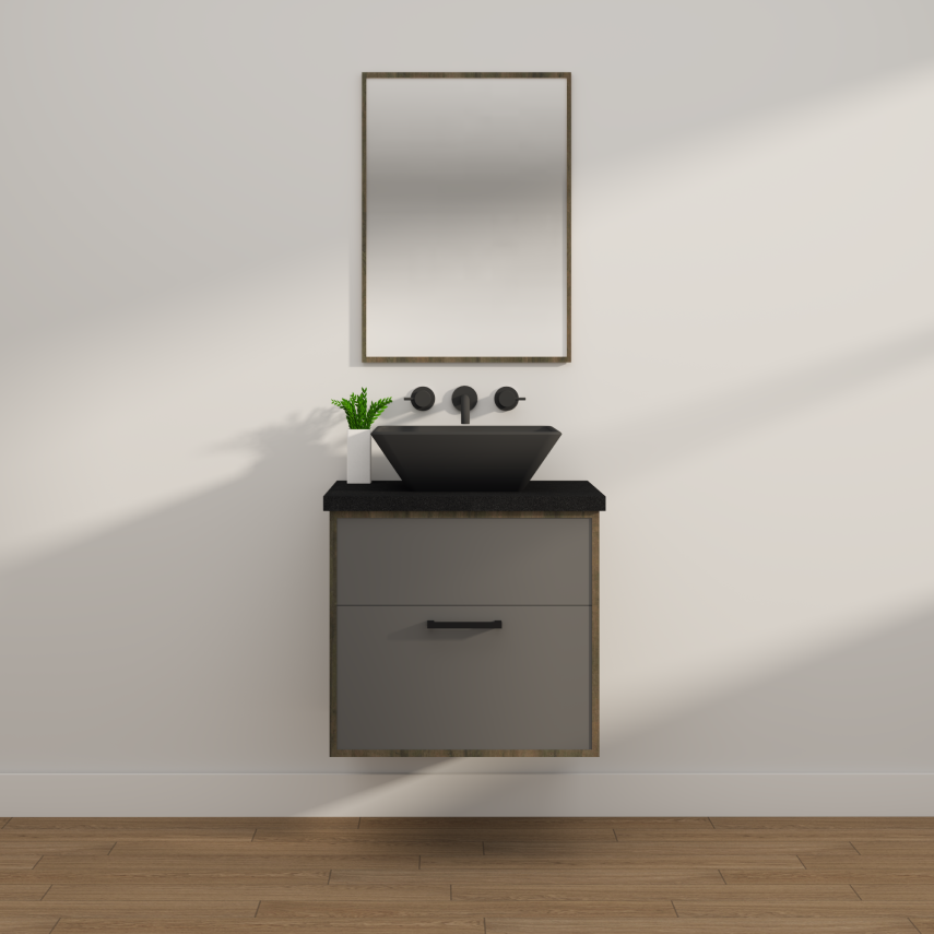 Vanité Moderne - 24'' - Eurolaminé – cuisi-n-art.com